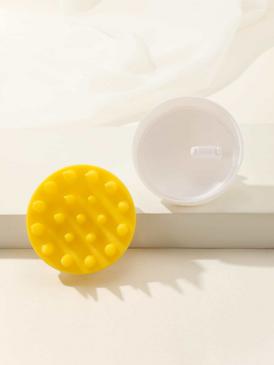 Scalp Massager Yellow and White