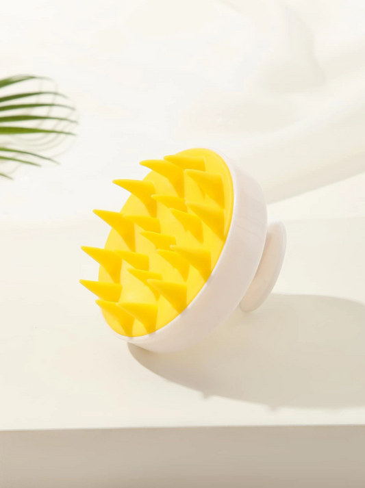 Scalp Massager Yellow and White